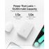Belkin BoostCharge power bank 10000mAh, portable power bank with integrated cable PD 20W, fast charge USB-C power delivery, power bank fast charging for iPhone 16 series, iPad Pro, Galaxy S24 and more - White